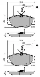 Комплект тормозных колодок, дисковый тормоз NATIONAL купить