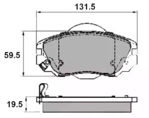 Комплект тормозных колодок, дисковый тормоз NATIONAL купить