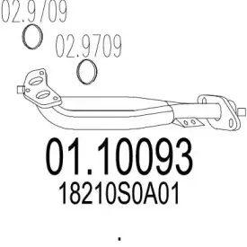 Труба выхлопного газа MTS купить