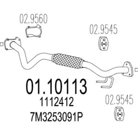 Труба выхлопного газа MTS купить