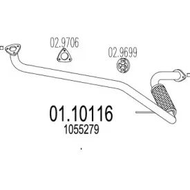 Труба выхлопного газа MTS купить