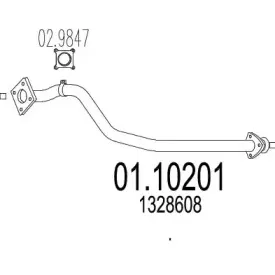 Труба выхлопного газа MTS купить