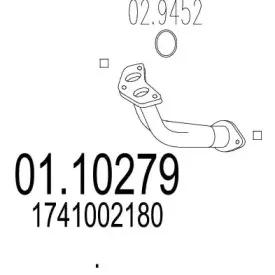 Труба выхлопного газа MTS купить