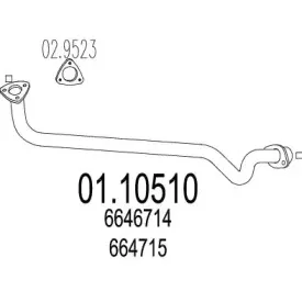 Труба выхлопного газа MTS купить