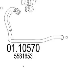 Труба выхлопного газа MTS купить