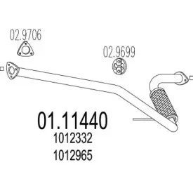 Труба выхлопного газа MTS купить