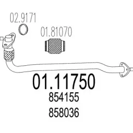 Труба выхлопного газа MTS купить