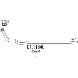Труба выхлопного газа MTS купить