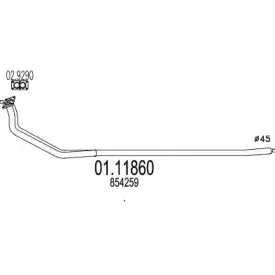 Труба выхлопного газа MTS купить
