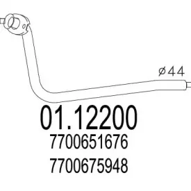 Труба выхлопного газа MTS купить