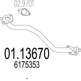 Труба выхлопного газа MTS купить