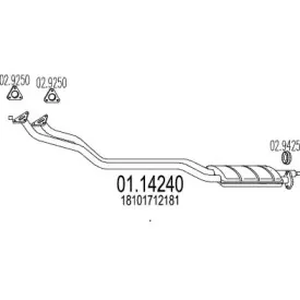 Труба выхлопного газа MTS купить