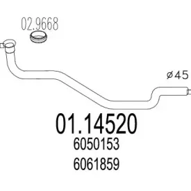 Труба выхлопного газа MTS купить