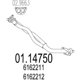 Труба выхлопного газа MTS купить
