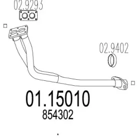 Труба выхлопного газа MTS купить