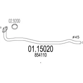Труба выхлопного газа MTS купить