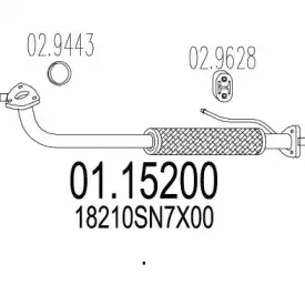 Труба выхлопного газа MTS купить