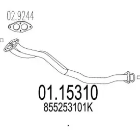 Труба выхлопного газа MTS купить