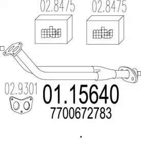 Труба выхлопного газа MTS купить