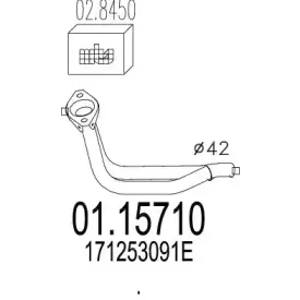 Труба выхлопного газа MTS купить