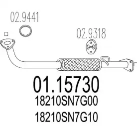 Труба выхлопного газа MTS купить