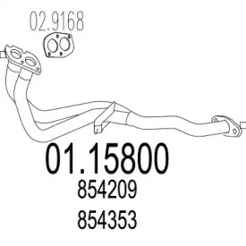 Труба выхлопного газа MTS купить