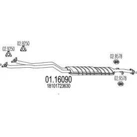 Предглушитель выхлопных газов MTS купить