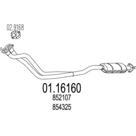 Труба выхлопного газа MTS купить