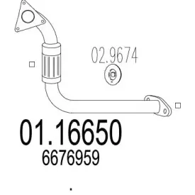 Труба выхлопного газа MTS купить