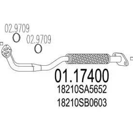 Труба выхлопного газа MTS купить