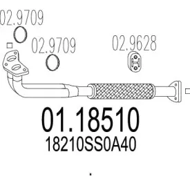 Труба выхлопного газа MTS купить
