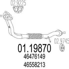 Труба выхлопного газа MTS купить