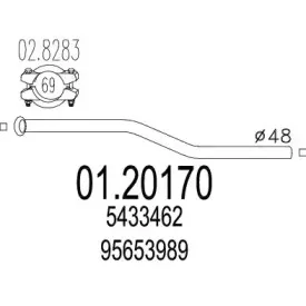 Труба выхлопного газа MTS купить
