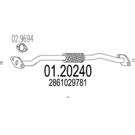 Труба выхлопного газа MTS купить