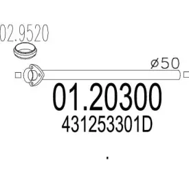 Труба выхлопного газа MTS купить