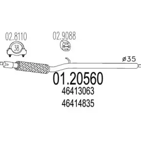 Труба выхлопного газа MTS купить