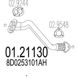 Труба выхлопного газа MTS купить