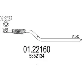 Труба выхлопного газа MTS купить