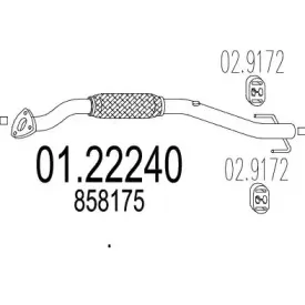 Труба выхлопного газа MTS купить