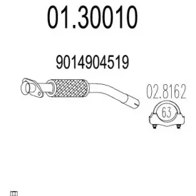 Труба выхлопного газа MTS купить