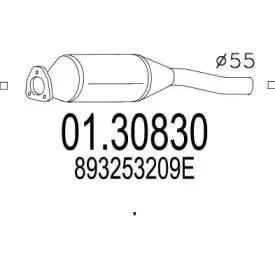 Предглушитель выхлопных газов MTS купить