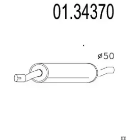 Предглушитель выхлопных газов MTS купить