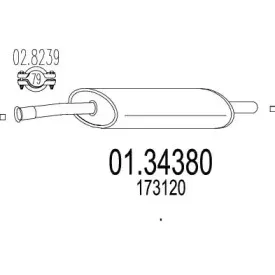 Предглушитель выхлопных газов MTS купить