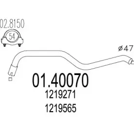Труба выхлопного газа MTS купить