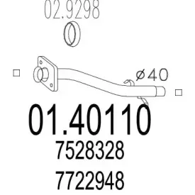 Труба выхлопного газа MTS купить