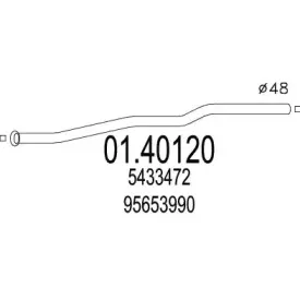 Труба выхлопного газа MTS купить