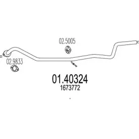 Труба выхлопного газа MTS купить
