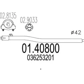 Труба выхлопного газа MTS купить