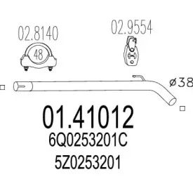 Труба выхлопного газа MTS купить