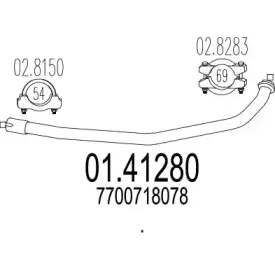 Труба выхлопного газа MTS купить